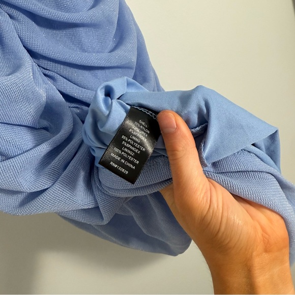 Michael Costello x REVOLVE India Ruched Corset Midi Dress in Periwinkle Medium - Picture 10 of 12